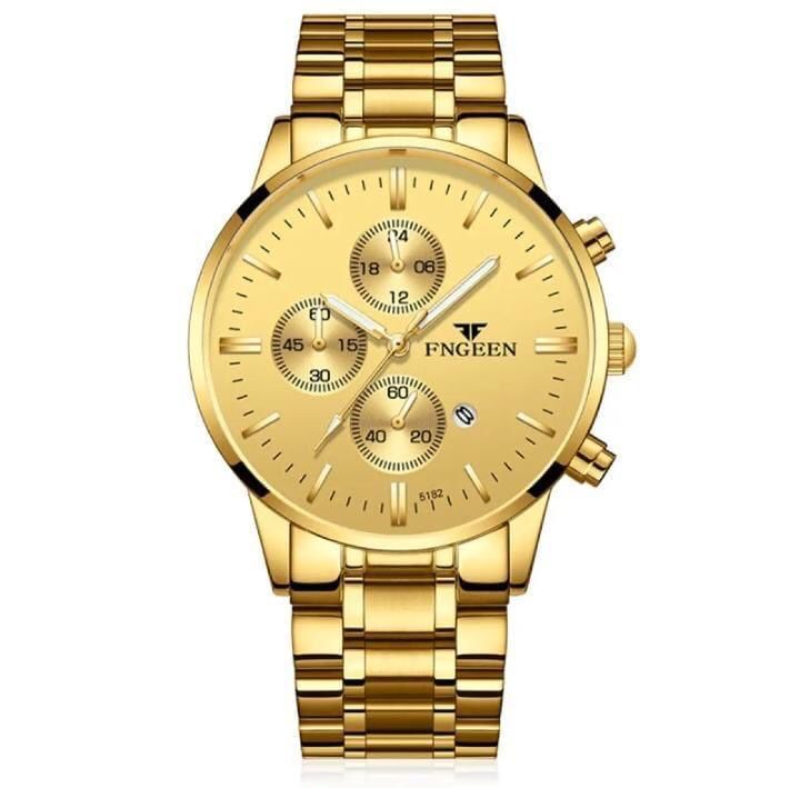 Men's Semi Formal Analogue Watch Golden Edition