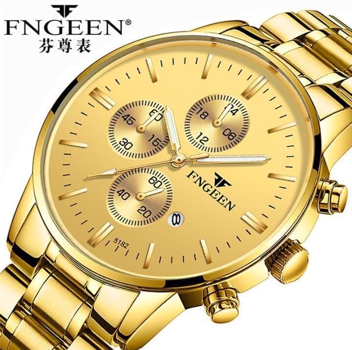 Men's Semi Formal Analogue Watch Golden Edition